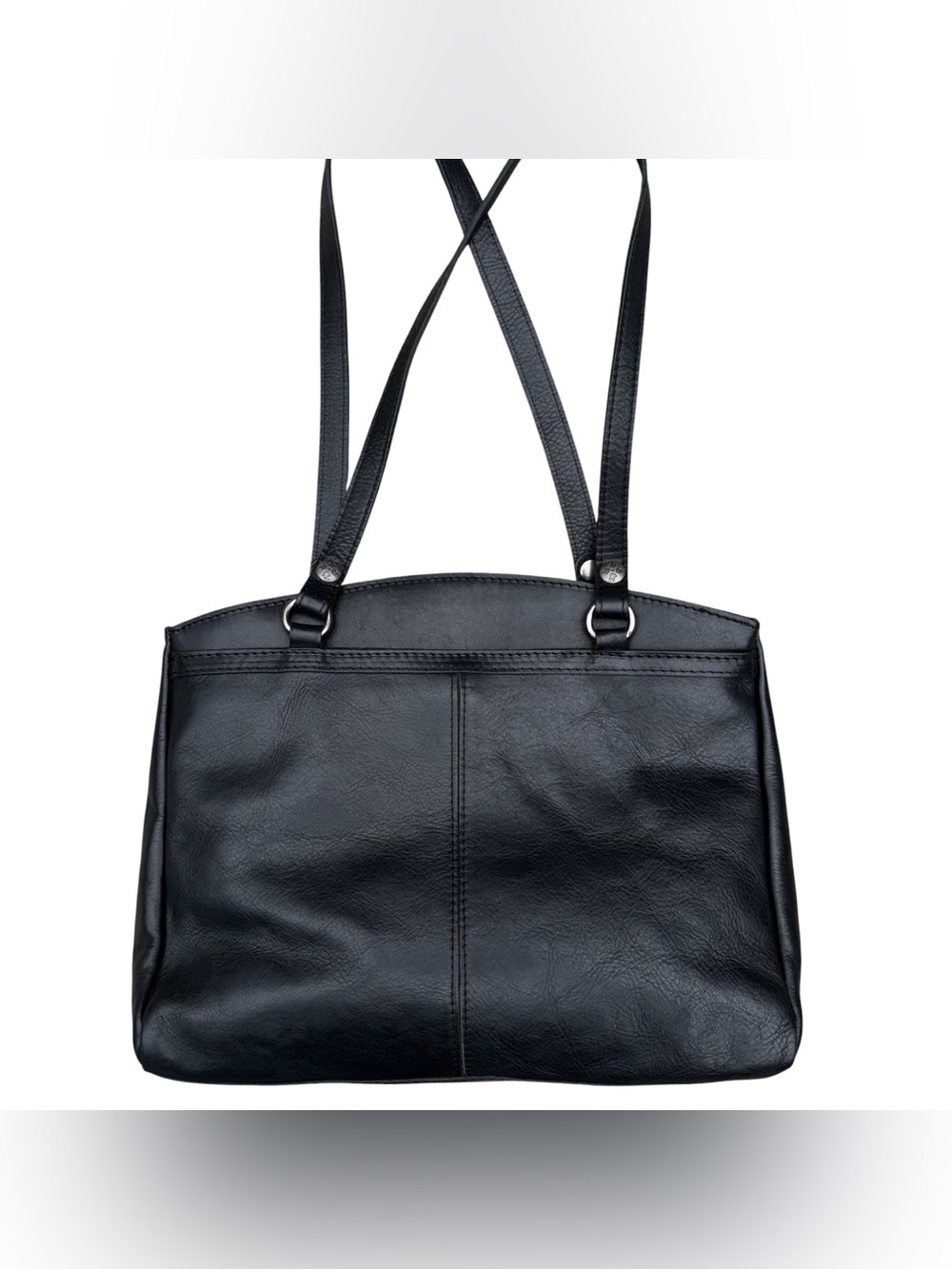Patricia Nash Poppy Tote Black Leather Classic Quiet Luxury